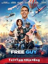 Free Guy (2021) BRRip  Telugu + Tamil + Hindi + Eng Full Movie Watch Online Free